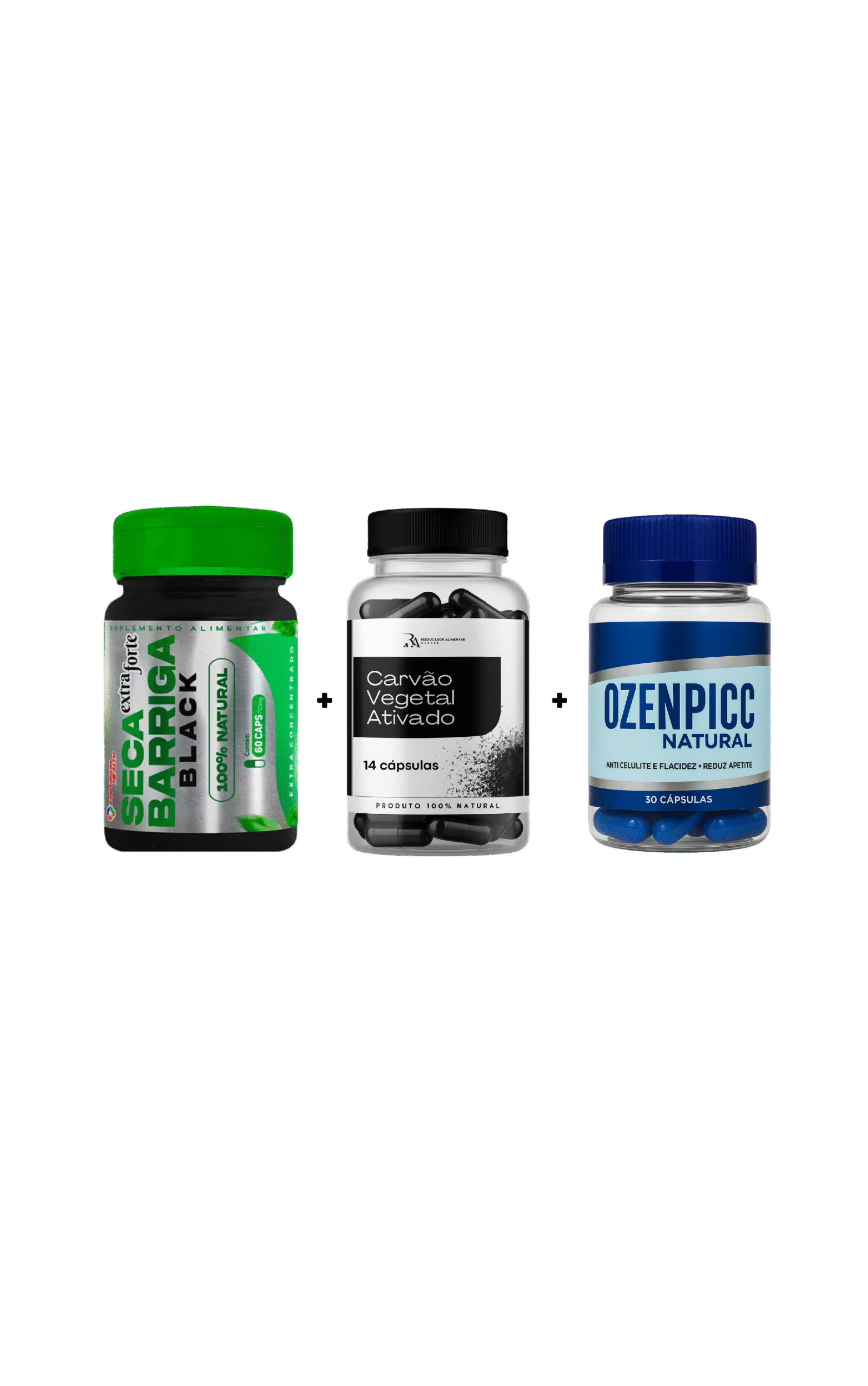 seca barriga black + carvão ativado + ozenpicc seca barriga black + carvão ativado + ozenpicc